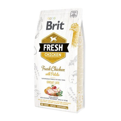 Brit Fresh Brit Fresh Dog - Adulte - Poulet - La vie en grand 2,5kg - MyStetho Veterinary