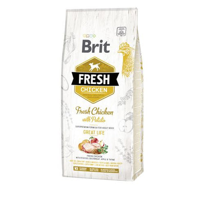 Brit Fresh Brit Fresh Dog - Chien adulte - Poulet - Great Life 12kg - MyStetho Veterinary