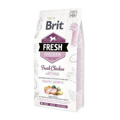 Brit Fresh Brit Fresh Dog - Chiot et jeune chien - Poulet - Croissance saine 2,5kg - MyStetho Veterinary