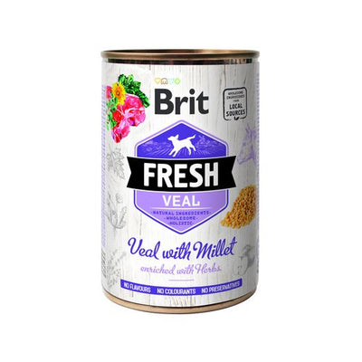 Brit Fresh Brit Fresh Dog - Veau avec millet 400g - MyStetho Veterinary