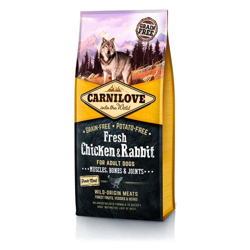 Carnilove Dog Adulte Adult Fresh - Poulet & Lapin 12kg - MyStetho Veterinary
