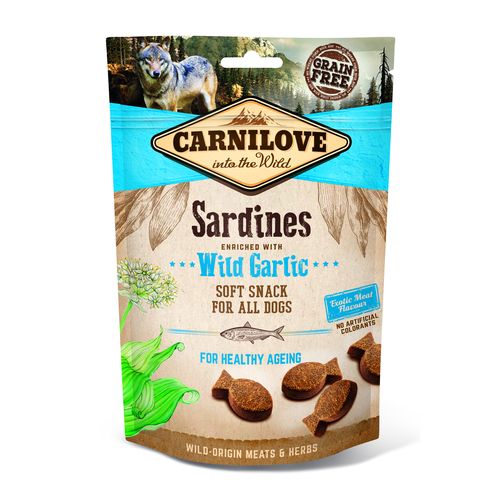 Carnilove Dog Adulte Soft Snack - Sardines à l'ail sauvage 200g - MyStetho Veterinary