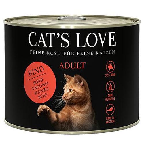 CAT'S LOVE Adult Boeuf pure, 200g - MyStetho Veterinary
