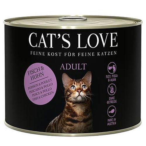 CAT'S LOVE Cat‘s Love Adult Saumon & Poulet, 200g - MyStetho Veterinary