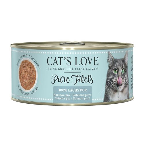 CAT'S LOVE FILET Pur - saumon 100g - MyStetho Veterinary