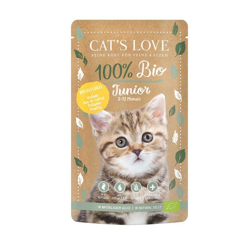 CAT'S LOVE JUNIOR BIO volaille 100g - MyStetho Veterinary