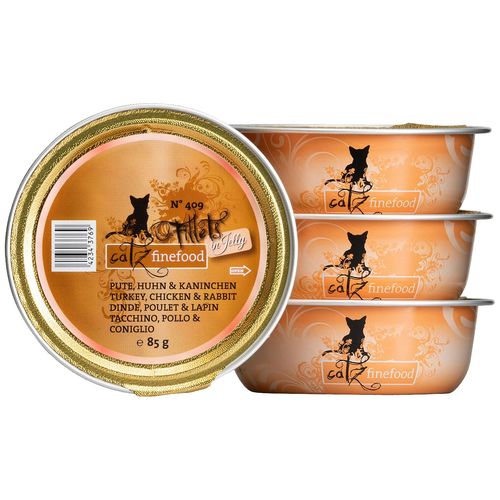 Catz Finefood Filets No. 409 - dinde, poulet & lapin en gelée 85g - MyStetho Veterinary