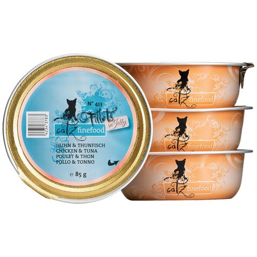 Catz Finefood Filets No. 413 - poulet & thon en gelée 85g - MyStetho Veterinary