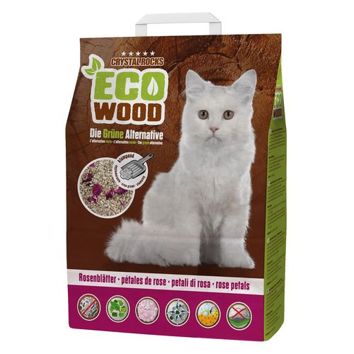 Crystal Rocks Eco Wood, pétales de rose, 6l, 2.5kg - MyStetho Veterinary