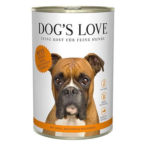 Dog's Love Classic Adult dinde, pomme, courgette & huile de noix, 400g - MyStetho Veterinary