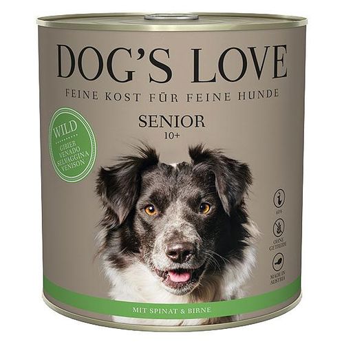 Dog's Love Senior 10+ Light gibier, épinard & poire, 800g - MyStetho Veterinary