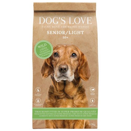 Dog's Love Senior Light gibier & patate douce & épinard, 2kg - MyStetho Veterinary