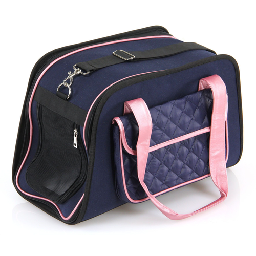 Hund- & Katzen-Tragtasche Salemo 45x18x30cm blau, swisspet - MyStetho Veterinary