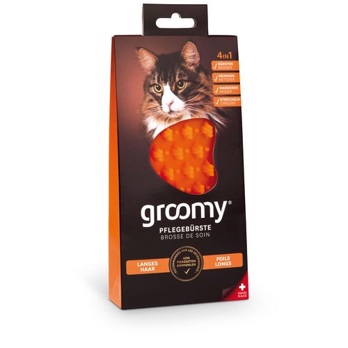 Groomy Wellness-brosse pour chats, poil long - MyStetho Veterinary