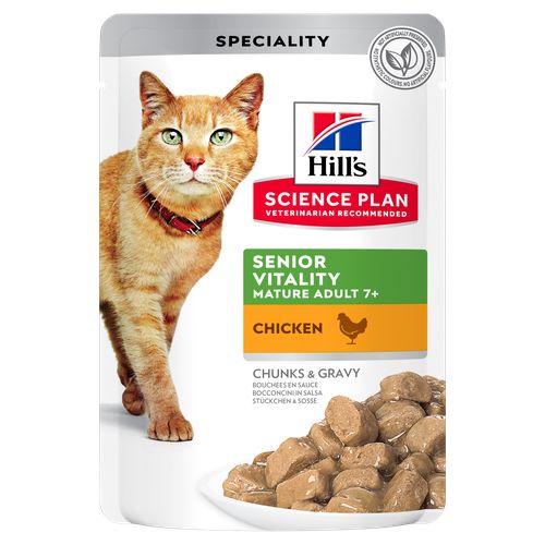 Hill's Science Plan Senior Vitality Mature Adult 7+ Chicken 85 g - MyStetho Veterinary