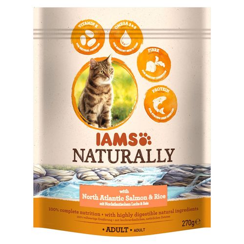Iams Naturally Adult NA Sal.&Rice 270g - MyStetho Veterinary