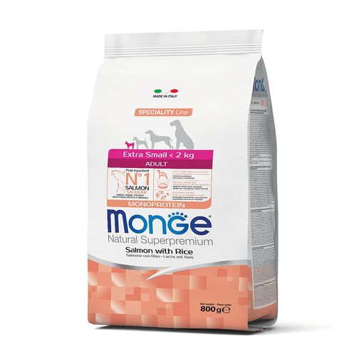 Monge Dog Adult Extra Small saumon & riz - MyStetho Veterinary