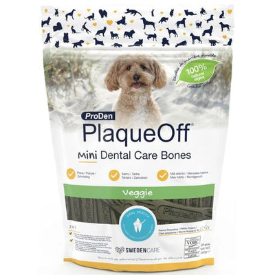 PlaqueOff Dental care bones MINI 20 Pièces, 340gr. - MyStetho Veterinary