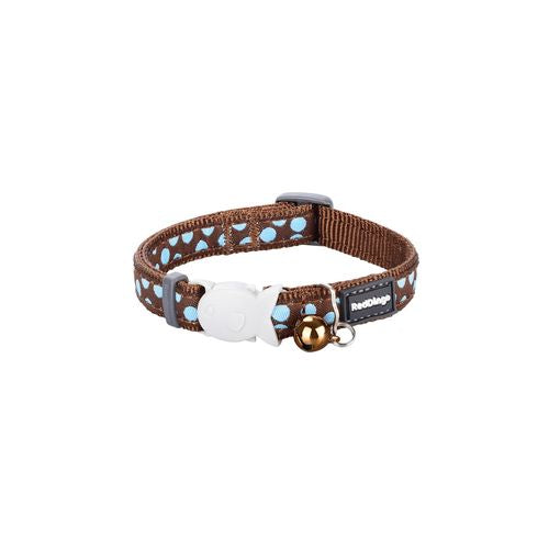 RedDingo RougeDingo Collier pour chat Blue Spots on Brown - XS - MyStetho Veterinary