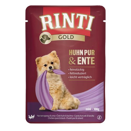 Rinti Gold Mini PUR Poulet & canard, 100g - MyStetho Veterinary