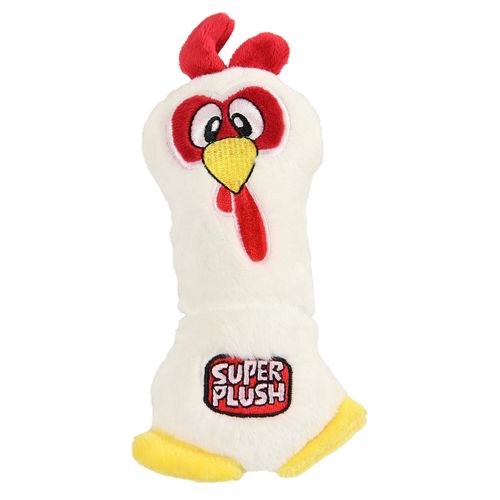 Swisspet Coq en super peluche, blanc 9x4.5x15cm - MyStetho Veterinary