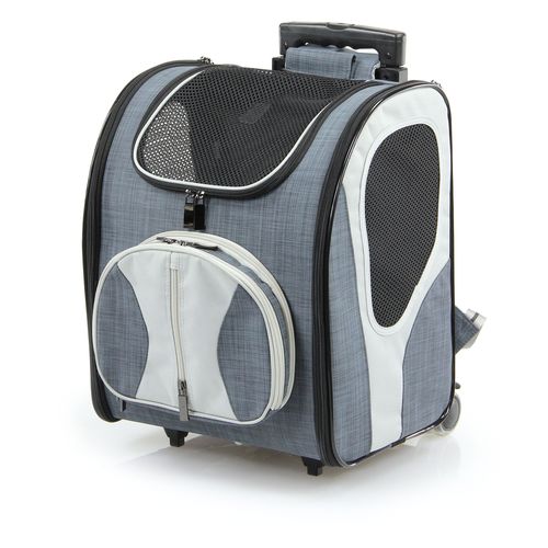 swisspet H&K trolley backpack Chester 34.5x31.5x45cm gray, max. load 15kg - MyStetho Veterinary