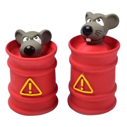 Swisspet Ruff-Mouse, rouge/gris H=11.7cm - MyStetho Veterinary