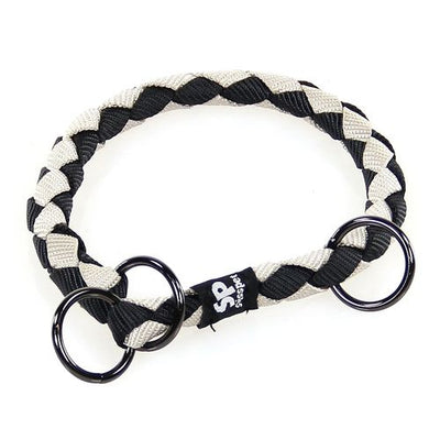 TrendLine Halsband Diamond 12mm/30cm sw 12mm/300-350mm schwarz und grau - MyStetho Veterinary