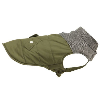 TrendLine Hundemantel Oban XL, grün L=40cm, Brust=55-60cm, Hals=42cm - MyStetho Veterinary