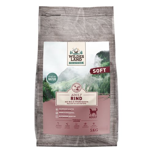 Wildes Land Canine Adult Soft boeuf avec riz 5kg - MyStetho Veterinary
