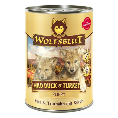 Wolfblut Puppy Wild Duck & Turkey Puppy - canard & dinde avec pomme de terre 395g - MyStetho Veterinary