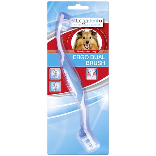 bogadent Ergo Dual Brush brosse à dents pour chiens 1 Stk - MyStetho Veterinary