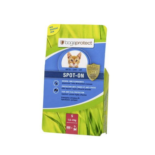 bogaprotect Spot-On anti-parasitaire S pour chats 3 x 0.7 ml - MyStetho Veterinary