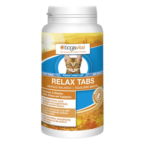 bogavital Relax Tabs chat 84g, 120 tabs - MyStetho Veterinary