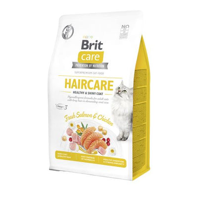 Brit Care Cat Brit Care Cat Sans Céréales - Soin du pelage - Poil sain et brillant 400g - MyStetho Veterinary