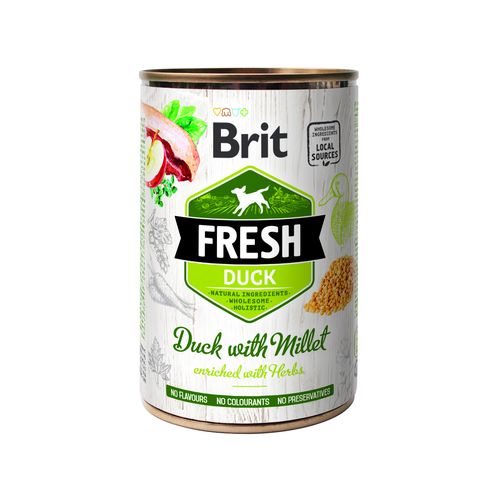 Brit Fresh Brit Fresh Dog - Canard avec millet 400g - MyStetho Veterinary