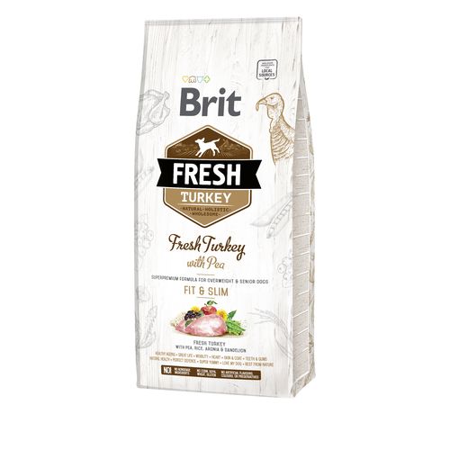 Brit Fresh Brit Fresh Dog - Chiens en surpoids et seniors - Dinde - Fit & Slim 12kg - MyStetho Veterinary