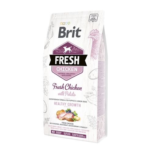 Brit Fresh Brit Fresh Dog - Chiot et jeune chien - Poulet - Croissance saine 2,5kg - MyStetho Veterinary