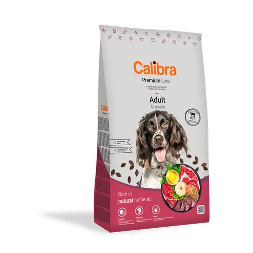 Calibra Premium Canine Adult boeuf 12kg - MyStetho Veterinary