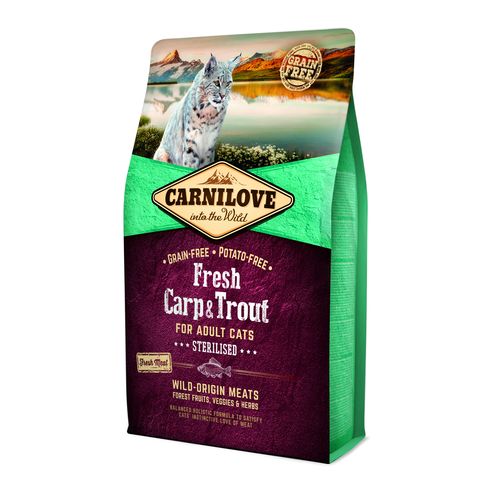 Carnilove Cat Adulte Fresh - Carpe & Truite / Stérilisé 2kg - MyStetho Veterinary