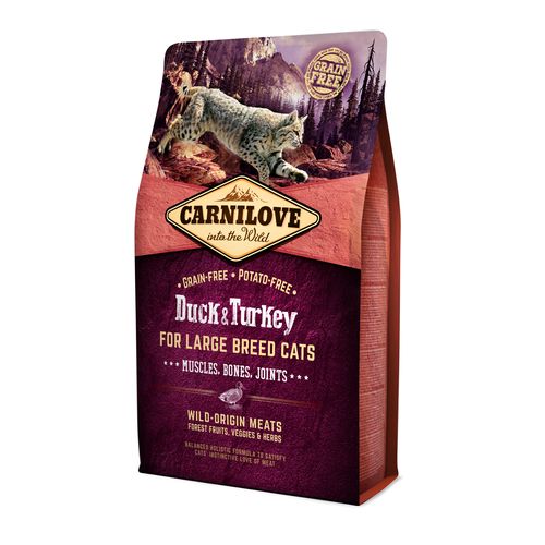 Carnilove Cat Adulte Grandes Races - Canard & Dinde 2kg - MyStetho Veterinary