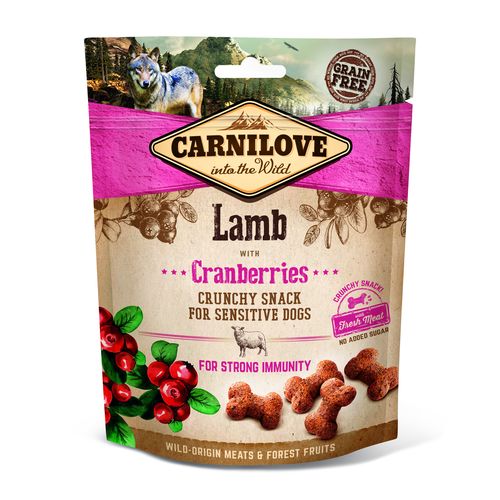 Carnilove Dog Adulte Crunchy Snack - Agneau et Airelles 200g - MyStetho Veterinary