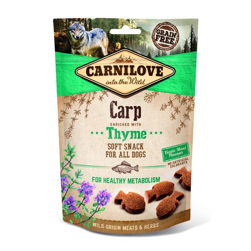 Carnilove Dog Adulte Soft Snack - Carpe au thym 200g - MyStetho Veterinary