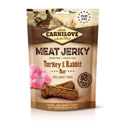 Carnilove Dog Meat Jerky Dinde + lapin - Barre protéinée 100g - MyStetho Veterinary