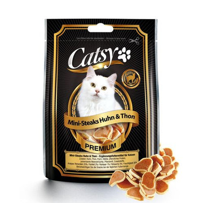Catsy snack pour chats Mini-Steaks Poulet & Thon - MyStetho Veterinary