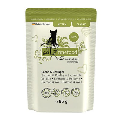 Catz Finefood Kitten No. 05 avec saumon & volaille, 85g - MyStetho Veterinary
