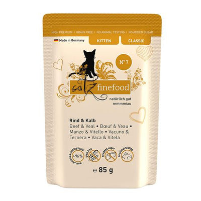 Catz Finefood Kitten No. 07 avec boeuf & veau, 85g - MyStetho Veterinary