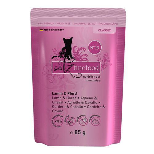 Catz Finefood No. 19 avec agneau & cheval, 85g - MyStetho Veterinary
