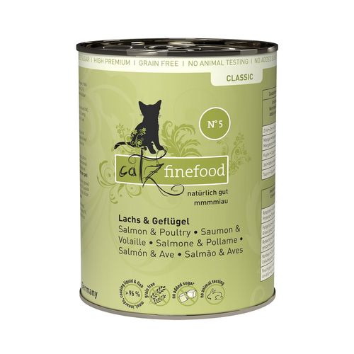 Catz Finefood No. 5 avec saumon & volaille, 400g - MyStetho Veterinary