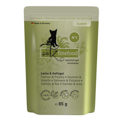 Catz Finefood No. 5 avec saumon & volaille, 85g - MyStetho Veterinary